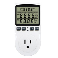 Analyseur de puissance numérique LCD wattmètre prise wattage Kwh compteur d'énergie AC 220V EU/FR/US/UK/AU/BR prise de courant
