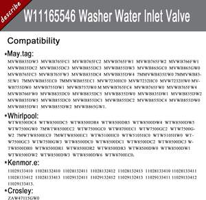 <span class=keywords><strong>DR</strong></span> Waschmaschinen-Wasserzulaufventil aus ABS-Material für Zertifizierte 220V 1 Jahr Garantie für Maytag & Whirlpool Waschmaschinen - Product Image 4