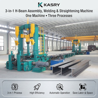 Machine de soudage et de redressage 3-en-1 Kasry H Beam pour ligne de production de structures en acier, fabrication automatique de poutres