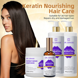 Set Profesional de Champú <span class=keywords><strong>y</strong></span> Acondicionador de Keratina, Repara el <span class=keywords><strong>Cabello</strong></span> Encrespado, <span class=keywords><strong>Seco</strong></span> <span class=keywords><strong>y</strong></span> <span class=keywords><strong>Dañado</strong></span>, Nutrición Profunda, Suavizante e Hidratante - Product Image 3