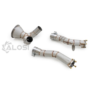 Tuyau de descente à haut débit T304 76 mm (Decat Test Pipe) pour Audi A6 A7 A8 C8 3.0T EA839 2019-2024 – Collecteur d'échappement performance - Product Image 5