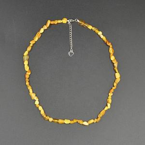 Vente en gros collier de perles d'<span class=keywords><strong>ambre</strong></span> naturel de 5 à 8mm d'<span class=keywords><strong>ambre</strong></span> de la Baltique de couleur miel brut avec fermoir en argent 925, guérison énergétique et <span class=keywords><strong>bijoux</strong></span> Boho - Product Image 6