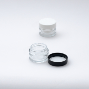 Contenedor de concentrado Premium de flores secas resistente a los niños Cannacoast, tarro de vidrio transparente hermético, tapa de plástico para almacenar hierbas secas - Product Image 1