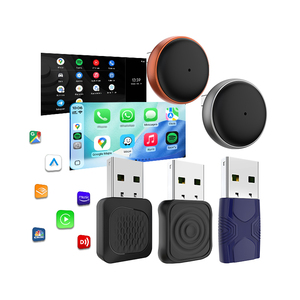 Kit Carlink Mini Ultra Ai Box, adaptateur sans fil <span class=keywords><strong>CarPlay</strong></span>, dongle de streaming <span class=keywords><strong>CarPlay</strong></span>, USB, USB-C, Android Auto, 2 en 1, boîte intelligente - Product Image 1