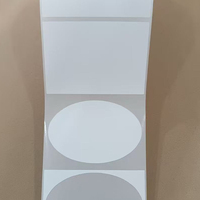 Rouleau d'étiquettes en papier polyester blanc brillant pour imprimante jet d'encre, compatible avec l'encre à base de colorant Primera LX2000, séchage rapide