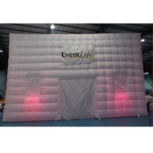 Precio de fábrica personalizado <span class=keywords><strong>gigante</strong></span> al aire libre soplar tienda de cubo LED barra inflable - Product Image 2
