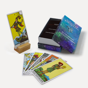 De alta calidad de plata al por mayor de los bordes de la luna llena Ángel tarjetas <span class=keywords><strong>tarot</strong></span> Impresión de tarjetas con libro - Product Image 3