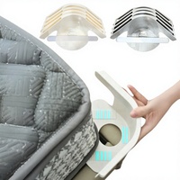 Sangles de maintien de draps 4 pièces en plastique pour salle de bain et salon, design multifonctionnel durable, pour maintenir les draps bien serrés