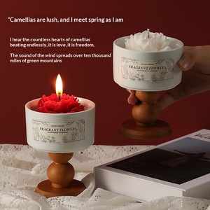 Vela aromática de lujo en frasco de cerámica, de larga duración, regalo para el hogar, aroma para San Valentín, bodas, cumpleaños y fiestas. - Product Image 2