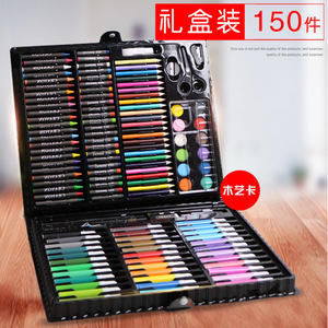 Groothandel Prijs Niet Giftig Kids Kinderen Potlood Marker Tekening Aquarel Pen Speelgoed Set 150 Stuks Stuks - Product Image 5
