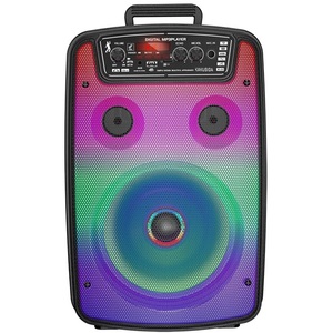 Kakusiga 8 Inch 10W Rechargeable <b>Speaker</b> With Led Lights Bluetooth Fm <b>Usb</b> Ksc 688 - Product Image 4
