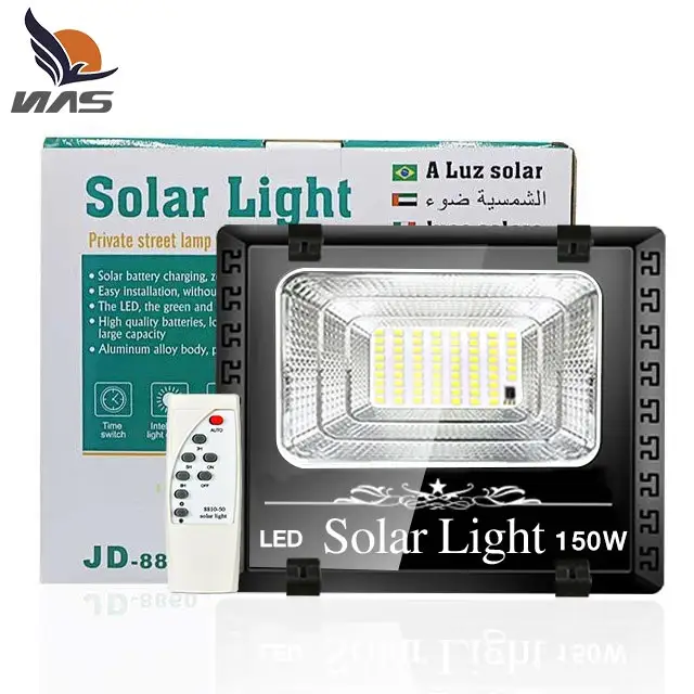 Luces LED de seguridad impermeables para exteriores, reflector solar de 67 W 50W 100W 150W 200W 300W 400W