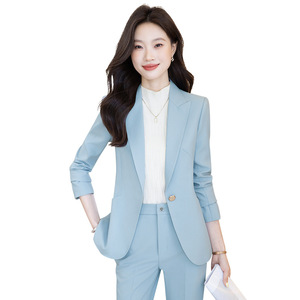 Women's Winter 2025 Suit Jacket Long Sleeve Polyester Workwear Professional Uniform For Office Store Hotel - Product Image 5