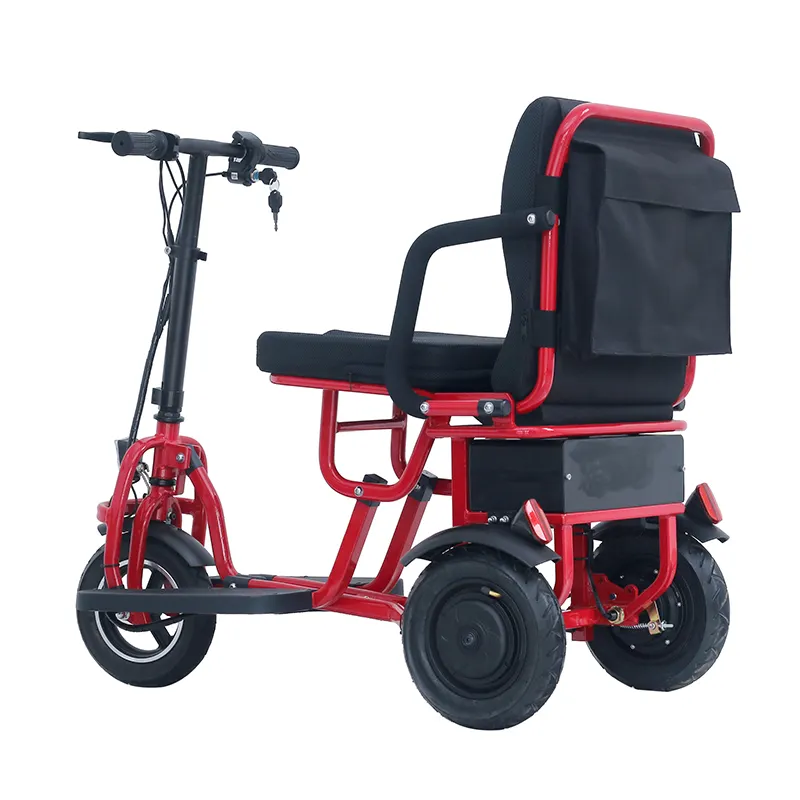 快適な座席を持つ高齢者のための3輪ミニ電動バイク三輪車トライク