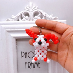 Llaveros de coche con animales de recuerdo para niños, regalos promocionales, decoración DIY para mochilas escolares, cuentas acrílicas, lindo llavero de cachorro de dibujos animados - Product Image 6