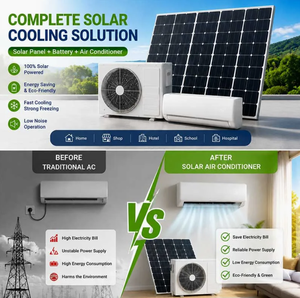 Climatiseur hybride solaire et AC hors réseau de haute qualité 12000-24000 BTU 1,5 CV 1 tonne avec fonction d'économie d'énergie certifié CE AC/DC-12K - Product Image 3