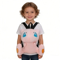 Sac à dos Pokémon grande taille à double bandoulière avec peluches Gengar, Eevee et Charizard, jouets en peluche Pokémon