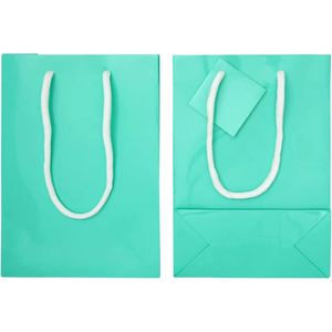 Small Party Gift Bag with Handle <b>Tissue</b> Paper for Christmas Birthday <b>Wedding</b> and Party Celebrations Thanksgiving Multi Paper Bag - Product Image 3
