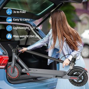 Patinete Eléctrico Joyhis de 8.5 Pulgadas para Adultos - 19 MPH, Alcance de 15-19 Millas, Control por Aplicación, Sistema de Frenado Dual, Llantas Sólidas, Carga de 265 Libras - Product Image 2