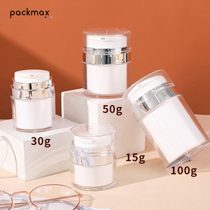 PMMA Vacuum <b>Pump</b> <b>Bottles</b> 15-100g – Empty Refillable for Cream & Lotion - Product Image 3