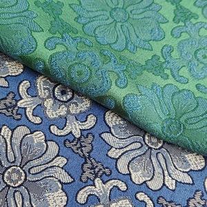 Luxe Jacquard Damassé Rideau Tissu Polyester Textile De Maison Tissu Foshan Brun Rideau Textile Rouleau En Vrac Stock <span class=keywords><strong>Lot</strong></span> - Product Image 5