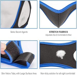 Komfortable Neopren-<span class=keywords><strong>Anti</strong></span>-Schnarch-Kiefer-Unterstützung <span class=keywords><strong>Anti</strong></span>-Schnarch-Kinnriemen Tiefschlaf Einstellbar Stop Schnarchen Nasen clip - Product Image 3