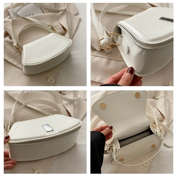 Ladies messenger bag 2024 spring new fashion shoulder bag personality lock underarm bag