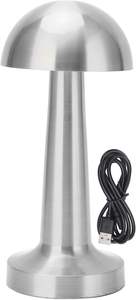 金属レトロバーテーブルランプLEDナイトライト充電式タッチセンサーワイヤレスダイニングルームコーヒーレストラン装飾ライト - Product Image 5