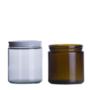 โหลแก้วใสทรงตรง8ออนซ์,พร้อมฝาเกลียวสำหรับใส่อาหารลูกกวาดน้ำผึ้งและคาเวียร์ - Product Image 1