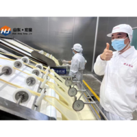 Machine de découpe multifonctionnelle HJ Brand High 380V 11.6KW pour la production de rouleaux de tofu, avec cœur PLC et garantie 1 an