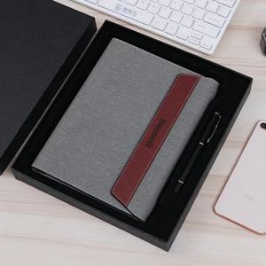 Doanh nghiệp độc đáo Bộ Quà Tặng Hành Chính Nhật ký văn phòng Bộ Quà Tặng dorin máy tính xách tay xoắn ốc khâu chủ đề da PVC giấy vải PP - Product Image 1