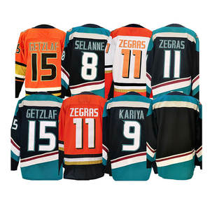 Оптовая продажа: Новая хоккейная форма 2025 года с премиальной строчкой, Анахайм Дакс, номера: 8 Селлен, 9 Кария, 11 Зеграс, 15 Райан Гетцлф, 20 Крейдер - Product Image 2