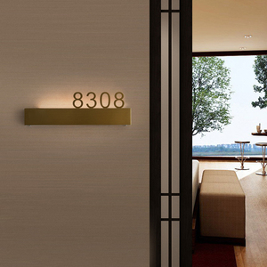 Acrilico illuminato porta numero di casa segno Led numero di casa per residenze di fascia alta in camera d'albergo - Product Image 1