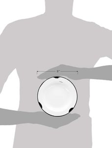 Plato esmaltado de Metal desechable de lujo, <span class=keywords><strong>Pizza</strong></span> ecológico para plato de comida, bandeja para servir aperitivos, ensaladas, contenedores de frutas para la escuela - Product Image 3