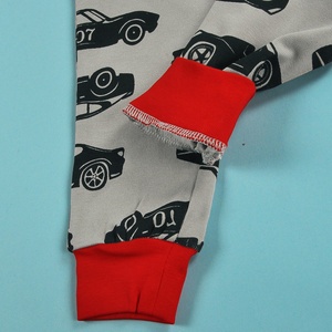 <span class=keywords><strong>Pigiama</strong></span> da Bambino a 2 Pezzi con Stampa Auto da Corsa, Set <span class=keywords><strong>Pigiama</strong></span> con Motivo Veicoli per Bambini, 95% Cotone + 5% Spandex, Set <span class=keywords><strong>Pigiama</strong></span> a Maniche Lunghe - Product Image 5