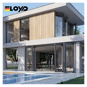 Eloyd法式隔热隔音铝门双玻璃门双折外折叠防水可折叠1.6毫米