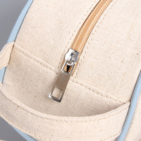 Nouvelle pochette d'emballage à fermeture éclair en toile de coton biologique écologique lin RPET recyclé naturel sac de maquillage recyclé sacs à cosmétiques en Jute