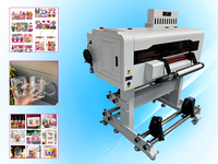 Imprimante DTF à rouleaux UV 42CM entièrement automatique avec trois têtes XP600 pour étiquettes en cristal – Nouveauté