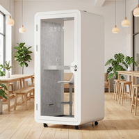Cabine de bureau modulaire insonorisée, cabine acoustique anti-bruit, cabine de travail, studio d'enregistrement, mini-cabine de travail pour musique et étude