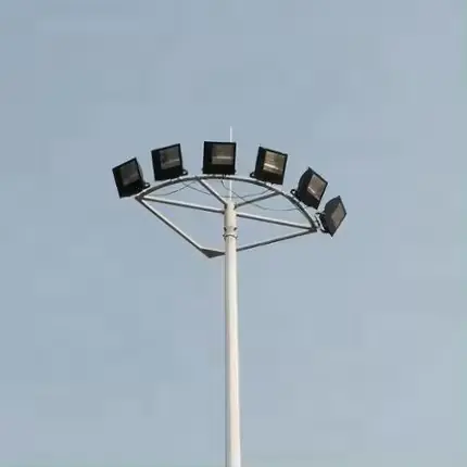 Высокая мачта света 15 м 20 м 25 м 30 м 35 м 40 м 45 м светодиодная высокая мачта освещения для футбольного стадиона