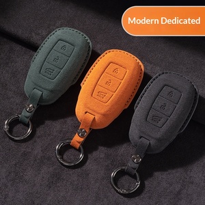 Funda de Piel de Ante para Llave de Coche <span class=keywords><strong>Tucson</strong></span> L 2023 y 2021/<span class=keywords><strong>2022</strong></span>, Estilo Étnico, Hecho en China - Product Image 3