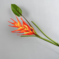 Fleur artificielle en plastique HSJ suspendue, style Flamant rose, Queue de Scorpion, Rose, Oiseau du paradis, Grue, Banane, pour décoration intérieure