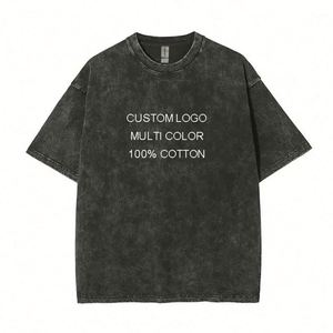 Design White Black Embroidery Printed Logo High Quality Blank 100% Cotton T-<b>shirts</b> Heavyweight Plain Men's Custom T <b>Shirt</b> - Product Image 3