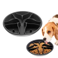 Dog Bowl Silicone Dogs Slow Feeder Dog Bowl Pet Food Feeding Bowl Silicone Stainless Steel Material Custom Slower Eating Feeder For Dogs And Cats