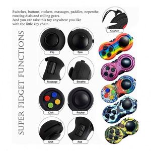 Premium Metal Plastic Silicone Fidget Toy Set for Adults Kids-Anxiety Relief <b>Stress</b>-Relieving Fidget <b>Rings</b> Guns Puzzle Toys - Product Image 3