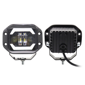 ไฟส่องสว่าง LED ทรงสี่เหลี่ยม ขนาด 4 นิ้ว 40 วัตต์ 6000K 12 โวลต์ ใช้ได้กับรถออฟโรด ไฟตัดหมอก ไฟขับขี่ - Product Image 1