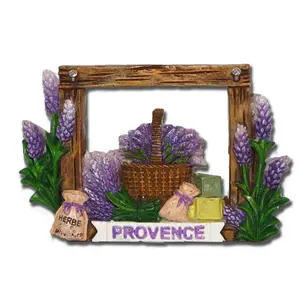 Customized France Paris Provence 3D Resin Fridge Magnet Tourist Souvenir Refrigerator Magnetic Stickers Home Decoration