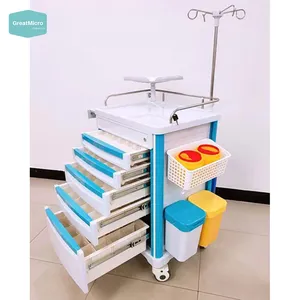 Hospital Emergency Cart Medical Crash Cart Emergency Trolley Medicine Trolley Catr Hospital Trolley