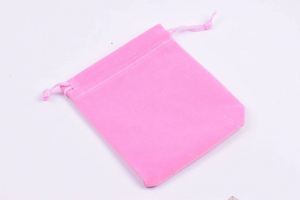 ถุงกำมะหยี่สีชมพูขนาดเล็กแบบมีเชือกผูก สำหรับบรรจุภัณฑ์ของขวัญงานแต่งงาน คริสต์มาส ของที่ระลึก ของขวัญสำหรับเดินทาง บรรจุเครื่องประดับ - Product Image 3