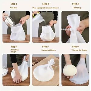 Non-Stick Thickened Food Grade Fresh-Keeping Dishwasher-Safe Oven-Safe <b>Silicone</b> Dough Bag for Hand Kneading and <b>Baking</b> - Product Image 2